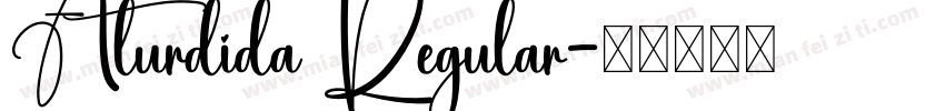 Aturdida Regular字体转换